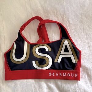 Under Armour patriotic USA sports bra